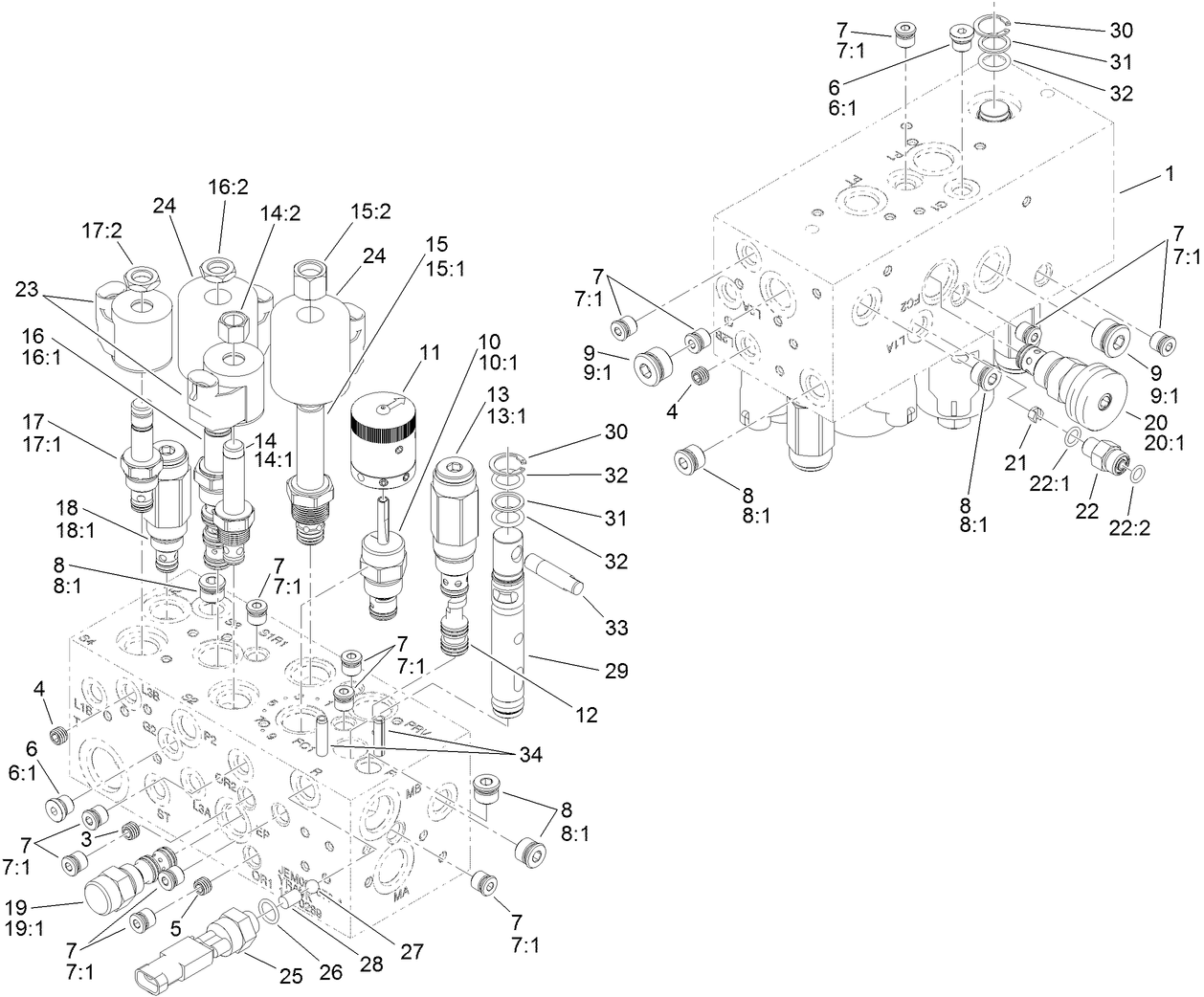 Hydraulic Manifold Assembly No. 112-0289
