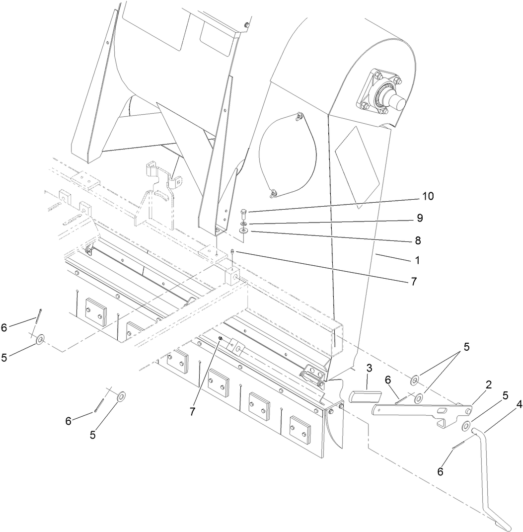 Blower and Throat Mounting Assembly