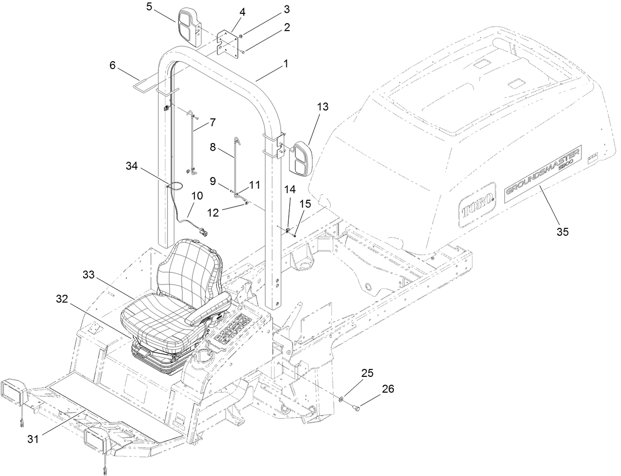Roll-Over Protection System Assembly