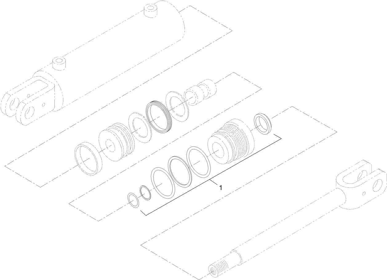 Hydraulic Cylinder Assembly No. 117-1834