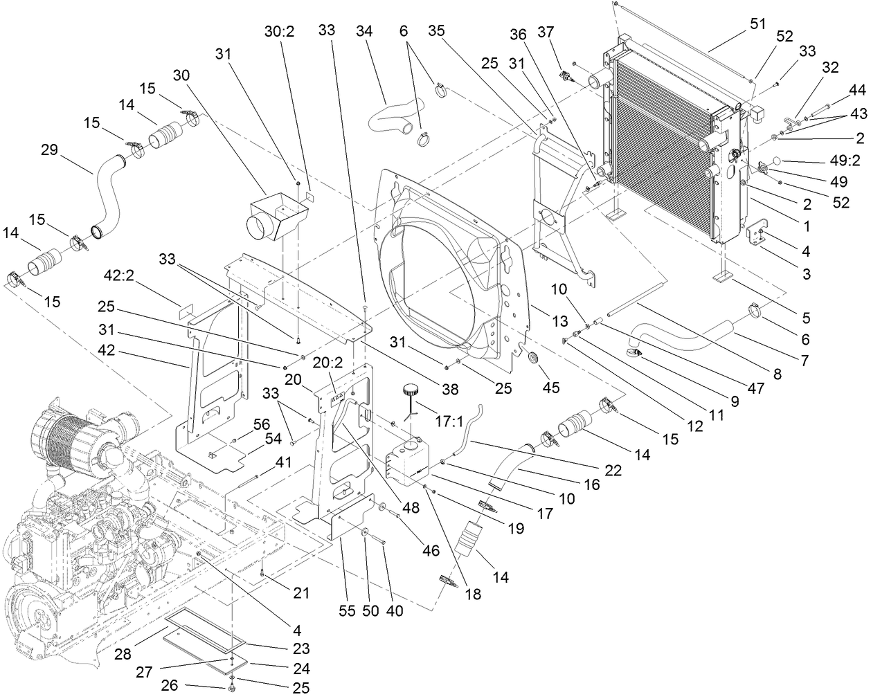Radiator and Fan Shroud Assembly