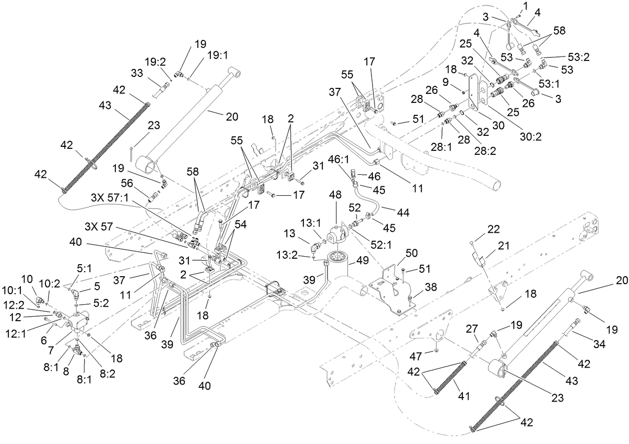 Lift Valve and Hydraulics Assembly