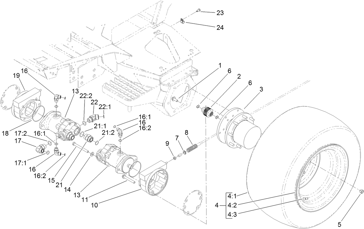 Front Drive and Brake Assembly
