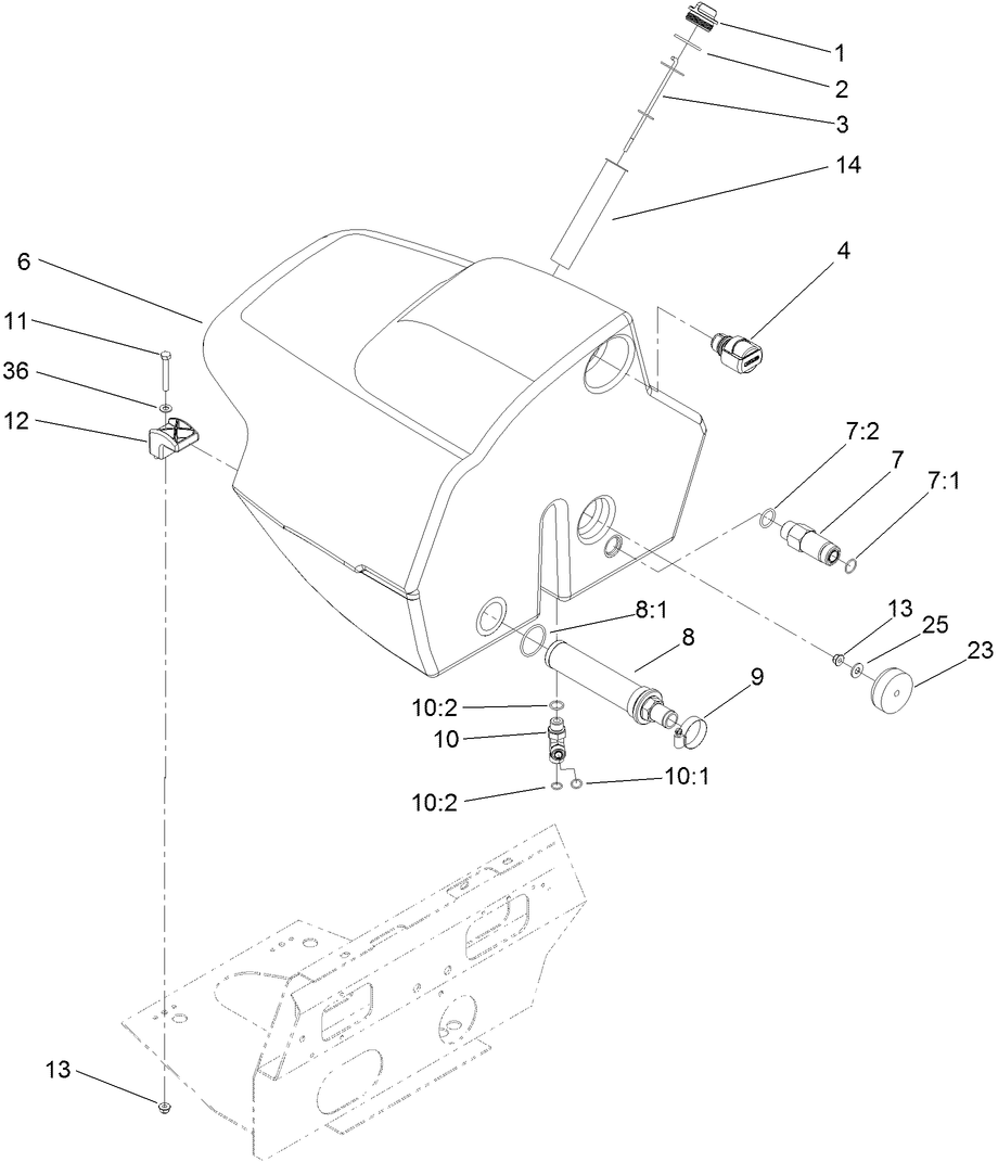 Hydraulic Filter and Reservoir Assembly