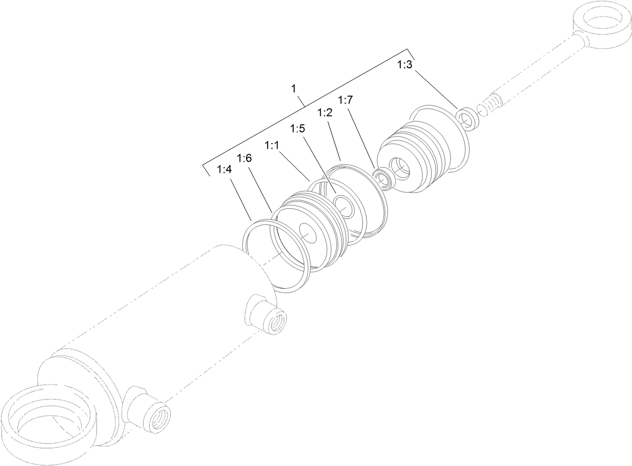 Hydraulic Cylinder Assembly No. 107-1976