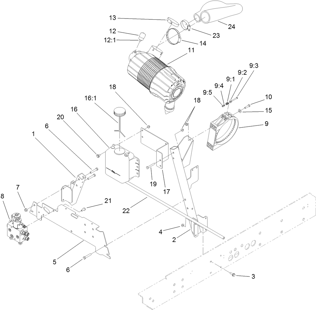 Air Cleaner and Manifold Assembly