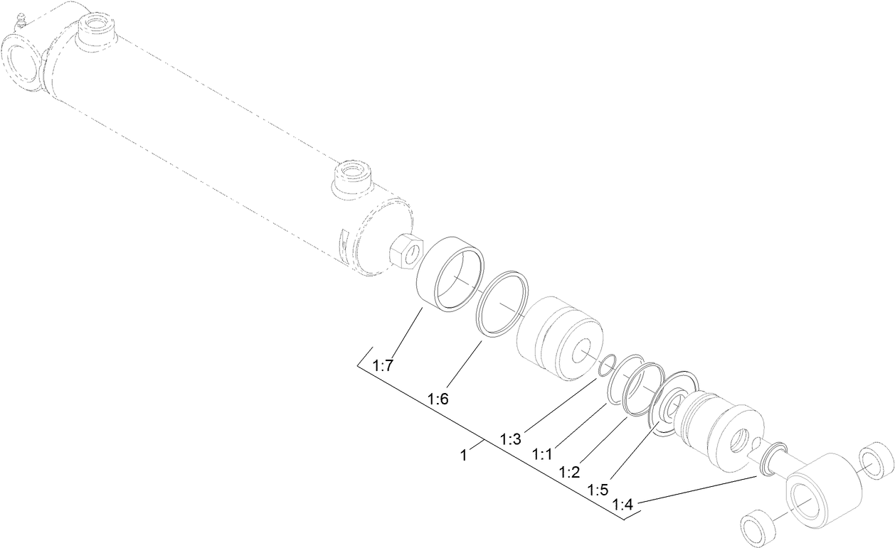 Hydraulic Cylinder Assembly No. 107-1981