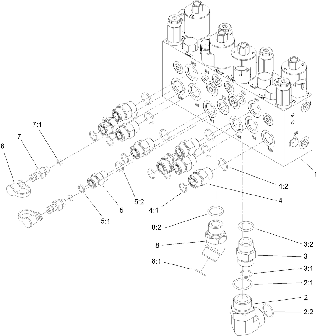 Mow Manifold Assembly No. 117-2393