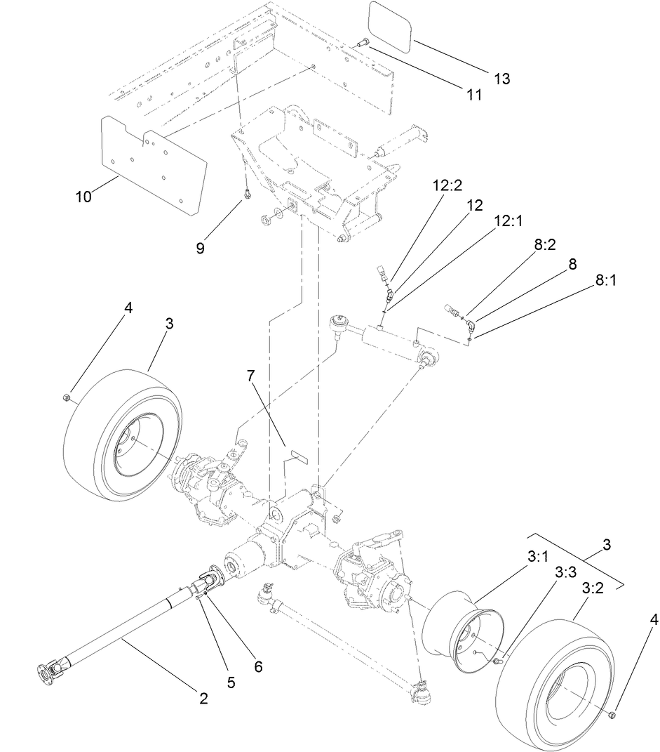 Driveshaft and 4 Wheel Drive Assembly