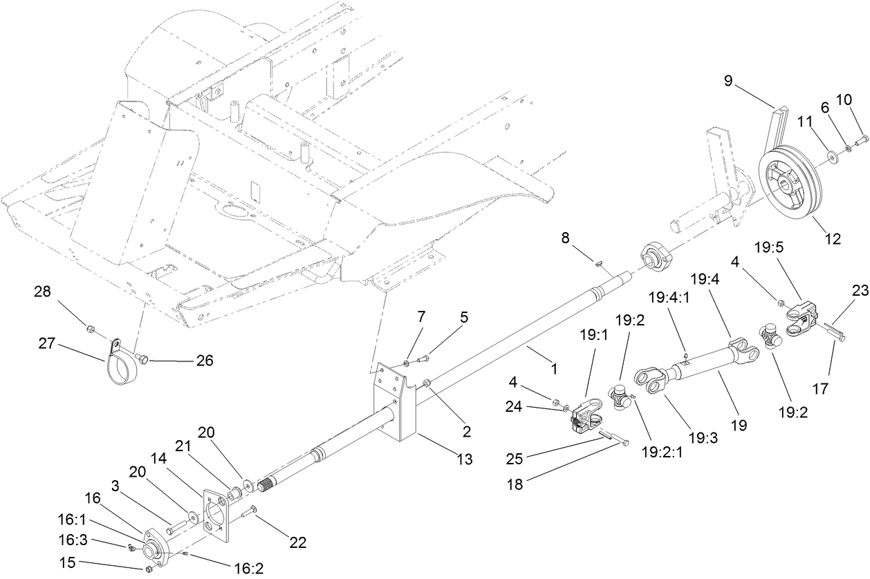 Power-Take-Off and Shaft Assembly
