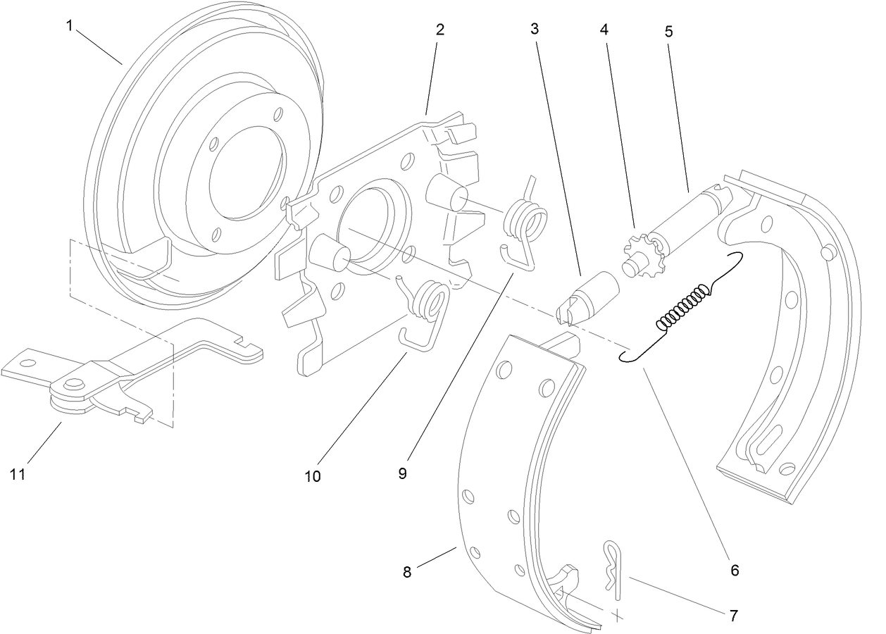 Right and Left Hand Brake Assembly