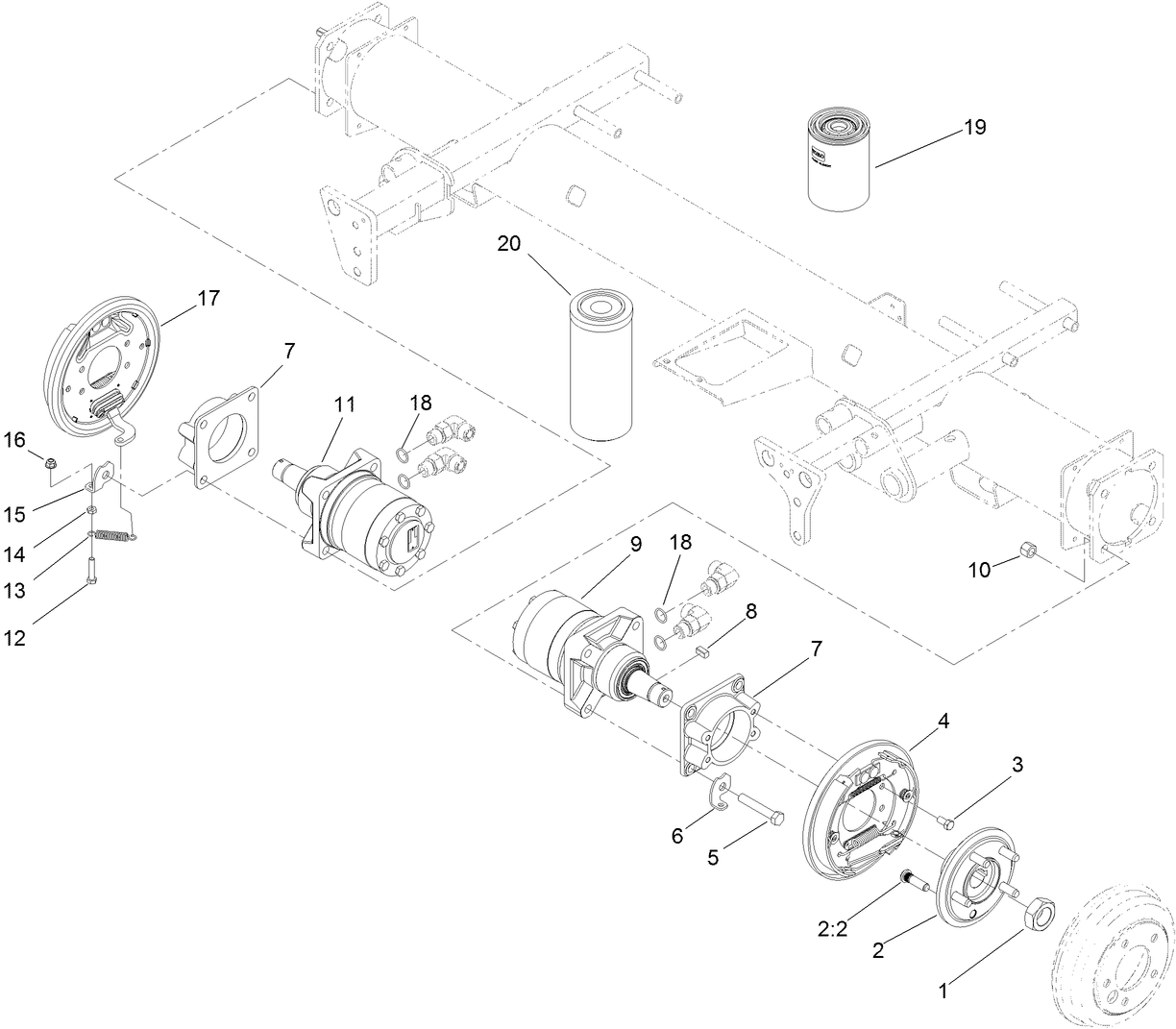 Wheel Motor Kit No. 120-6280