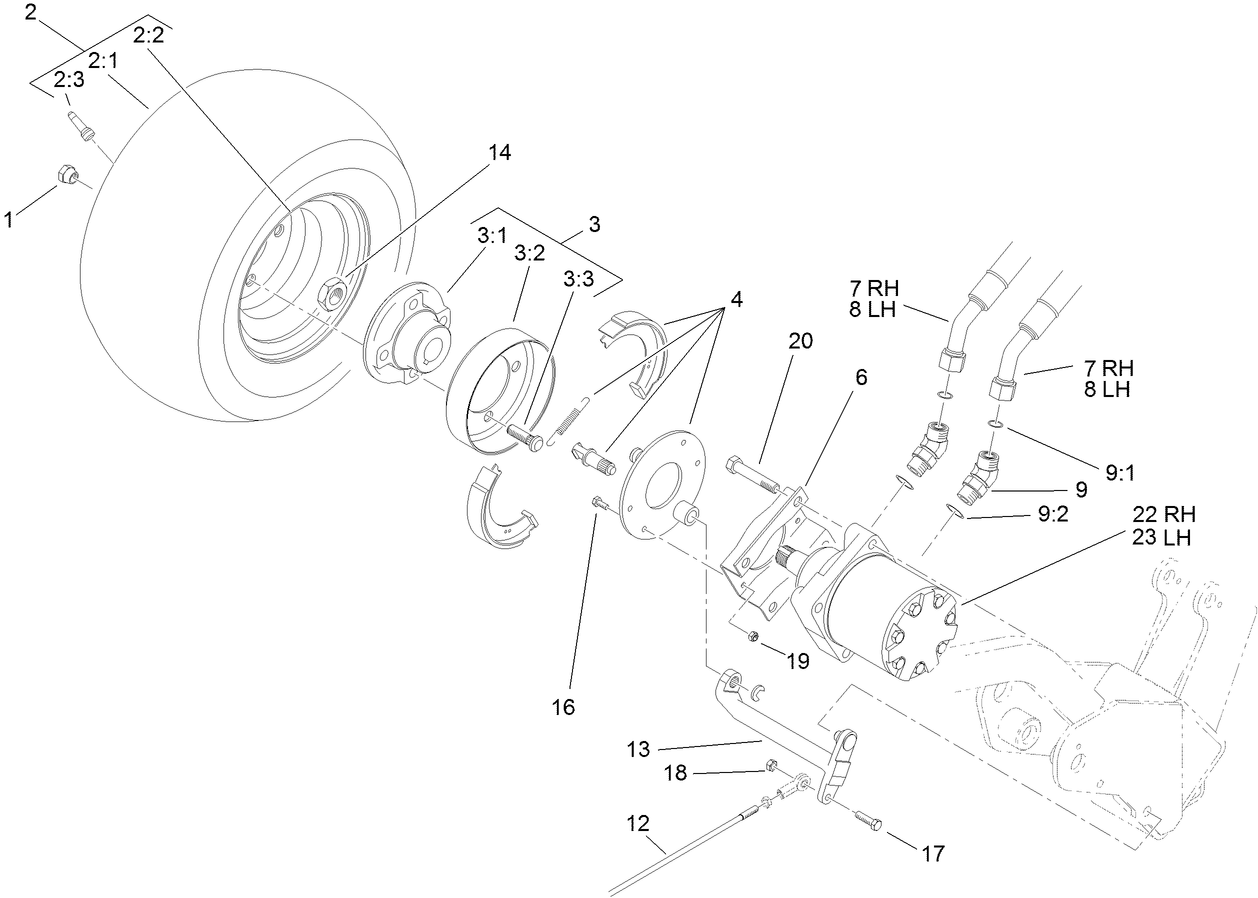 Front Wheel and Brake Assembly