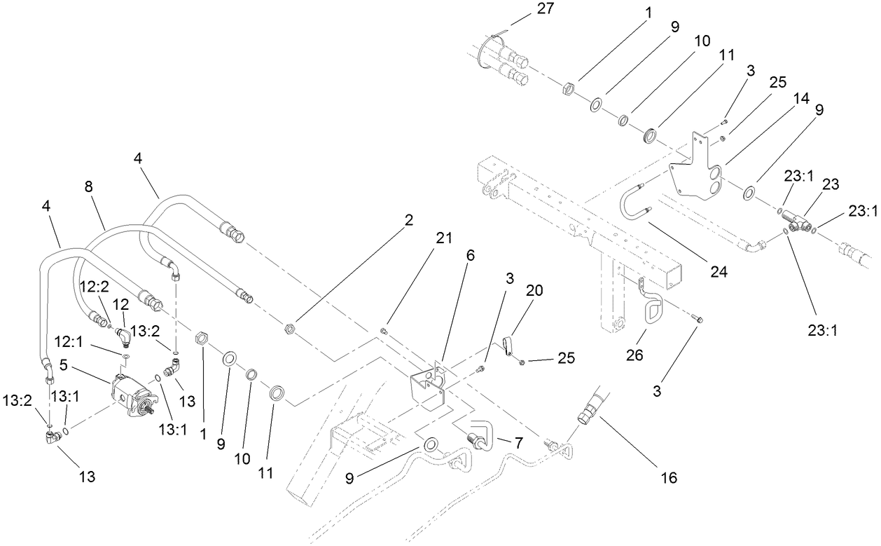 Rear Bulkhead and Reel Motor Assembly
