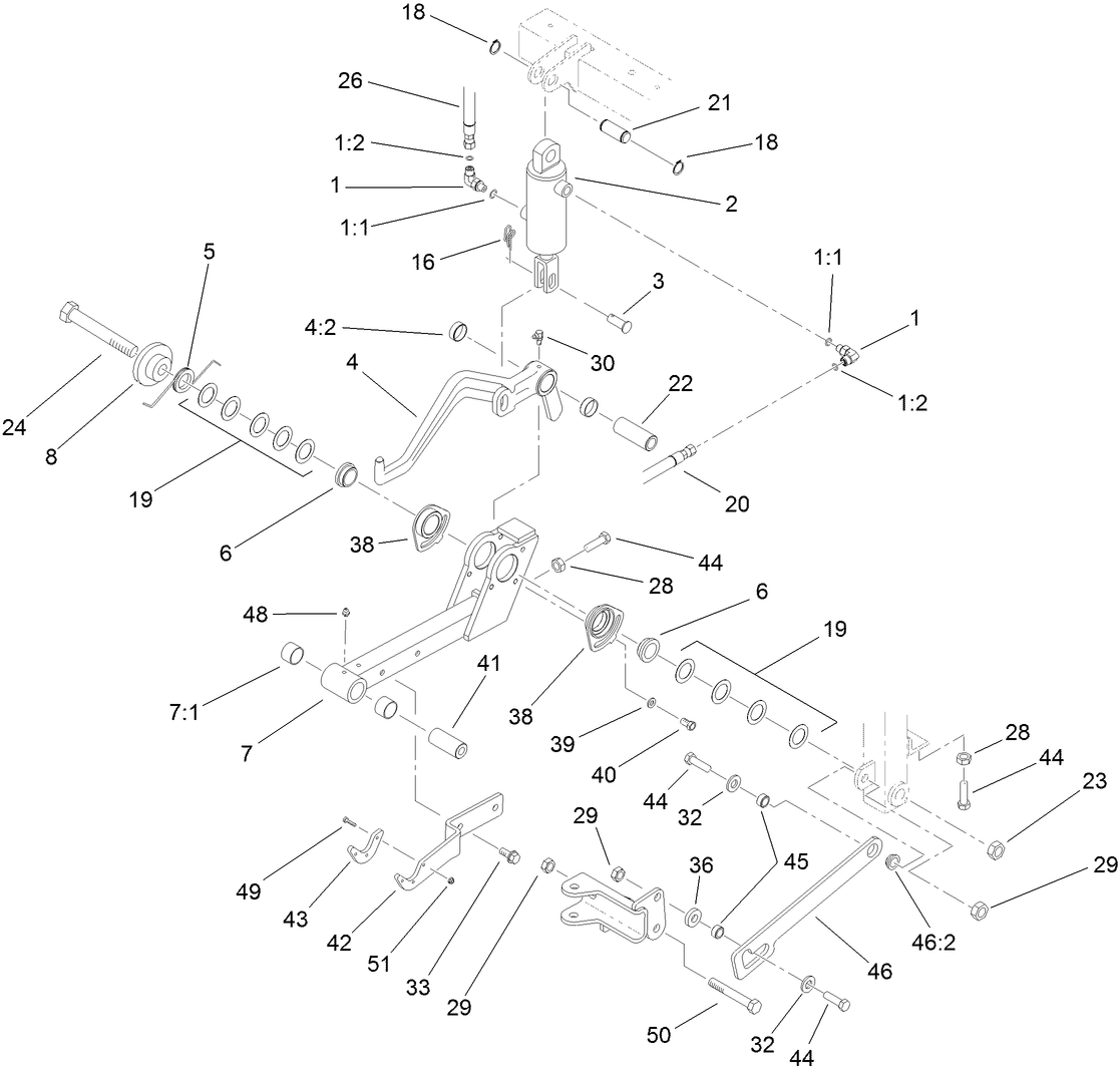 Center Lift Arm Assembly