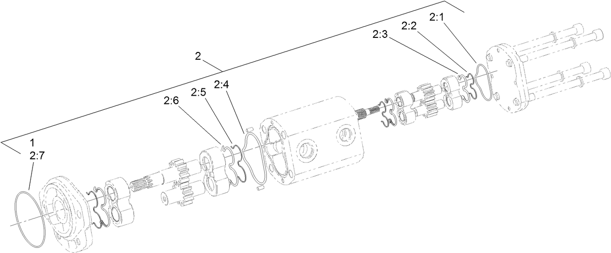 Hydraulic Gear Pump Assembly No. 114-9956