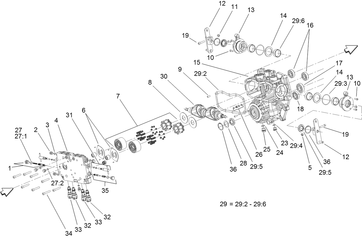 Center Section Assembly Transmission Assembly No. 120-9130