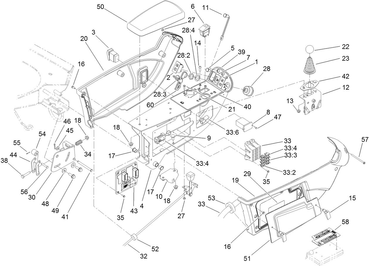 Console and Control Arm Assembly