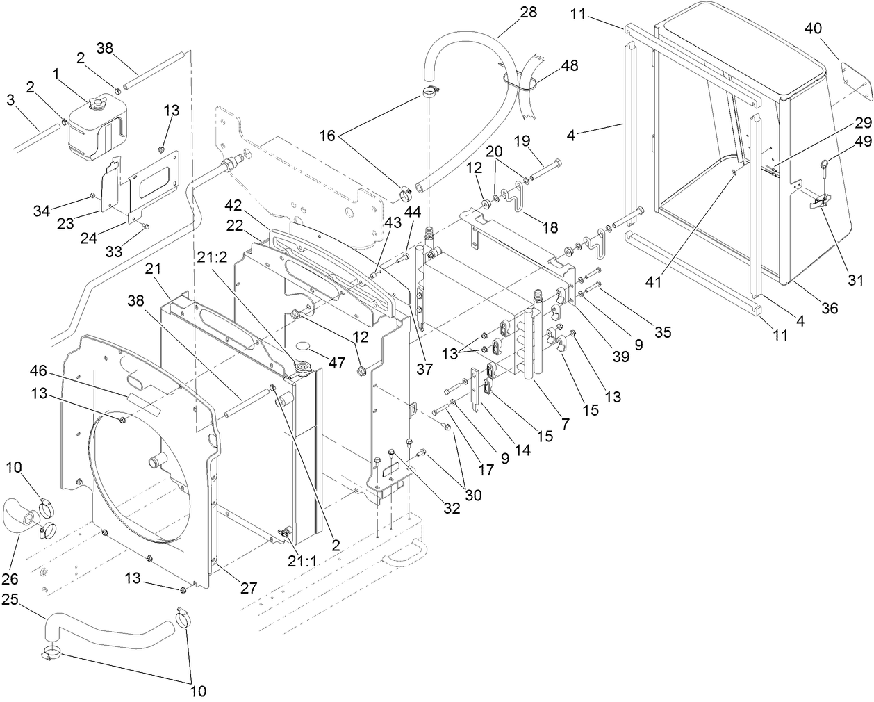 Radiator and Hydraulic Cooler Assembly