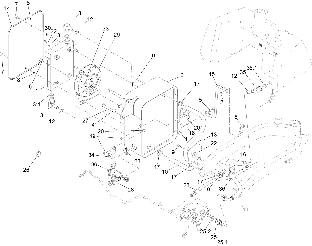 Oil Cooler Assembly No. 119-1691