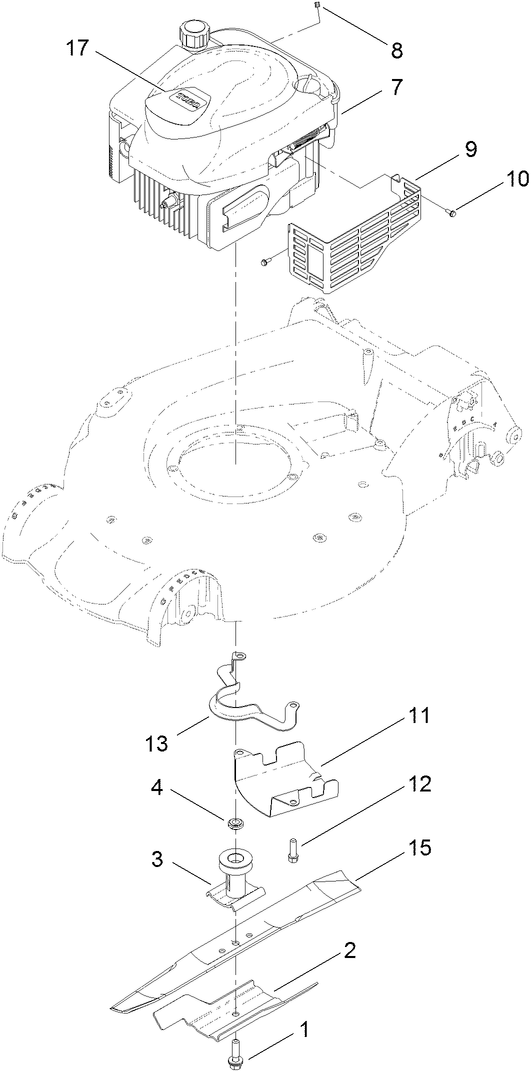 Engine and Blade Assembly
