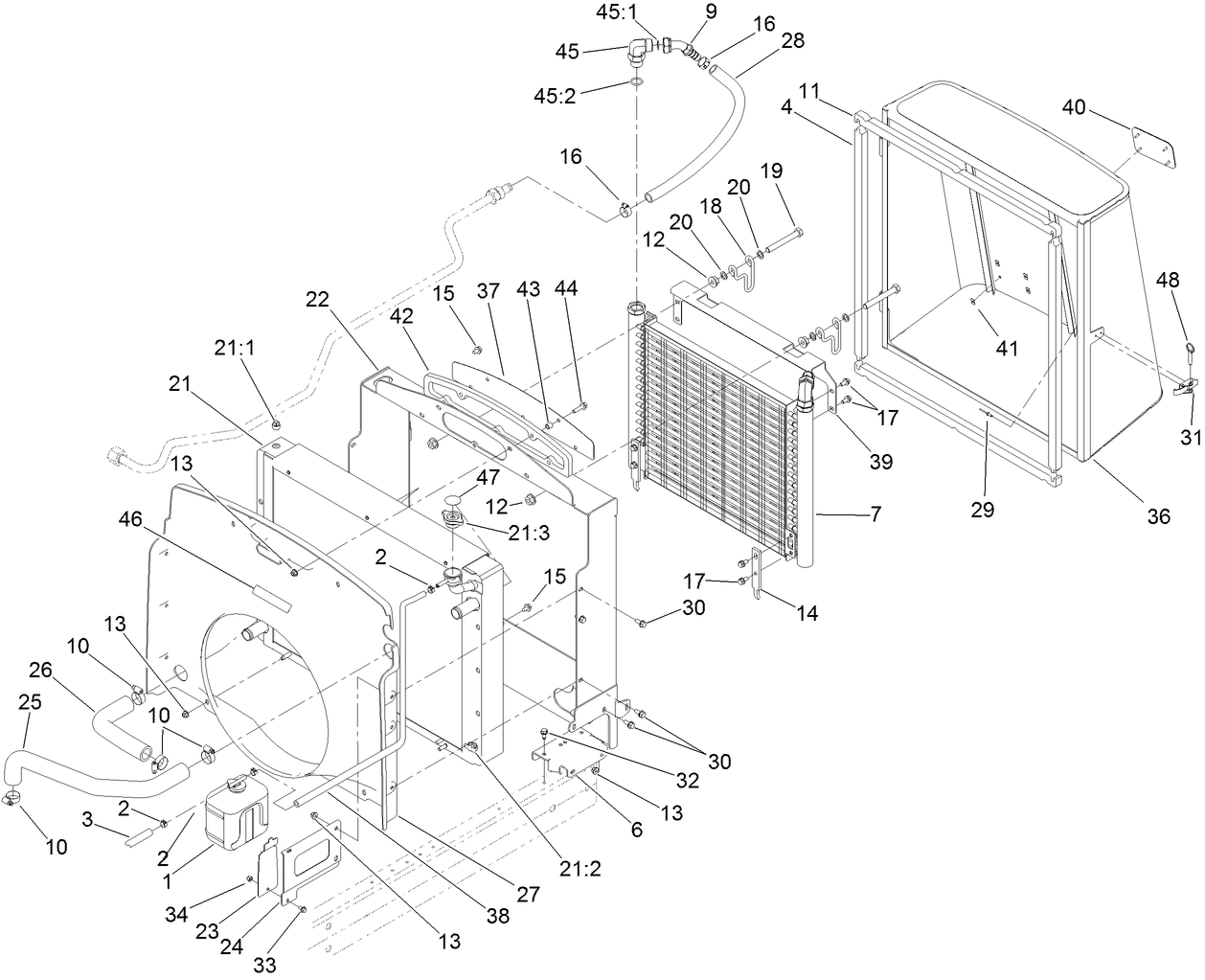 Radiator and Hydraulic Cooler Assembly