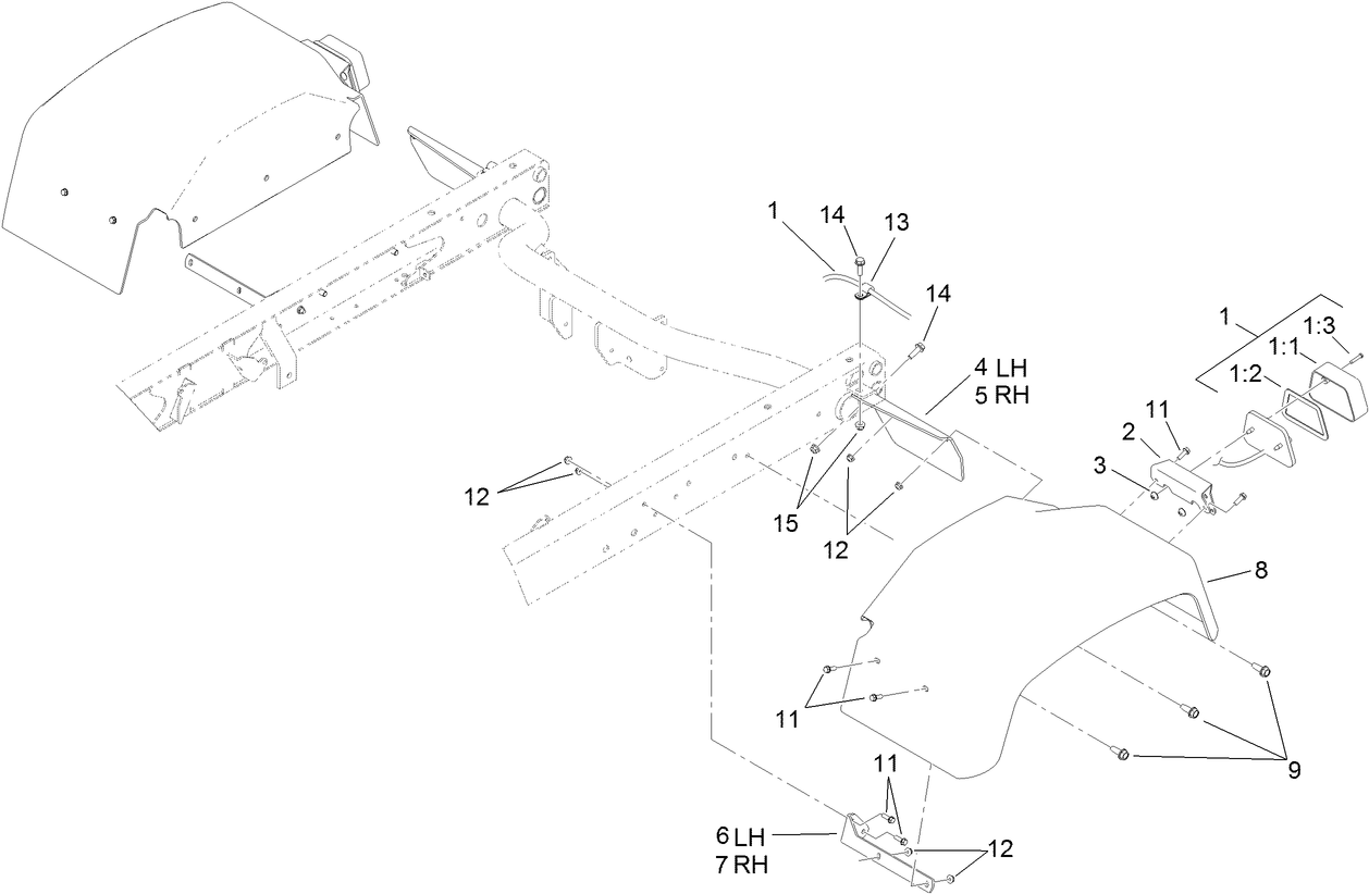 Tail Light and Fender Assembly