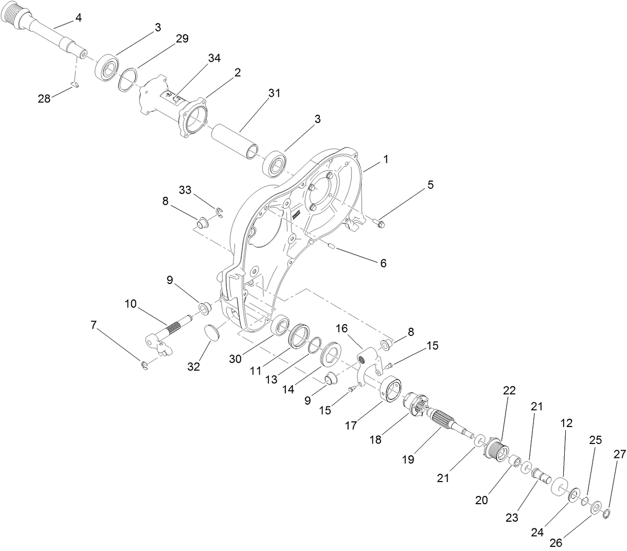 Left Side Transmission Assembly