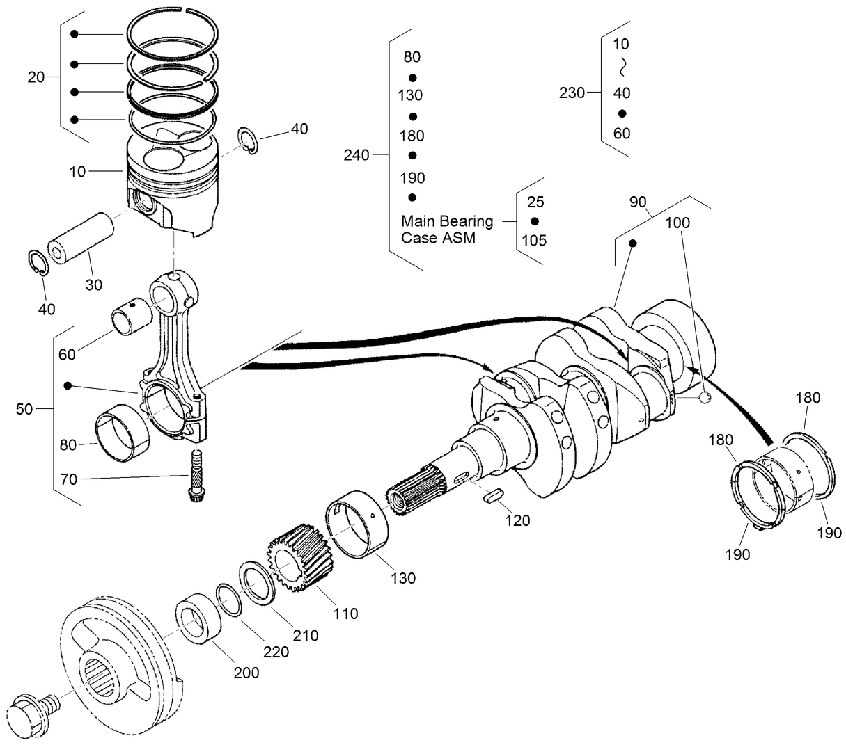 Piston and Crankshaft Assembly