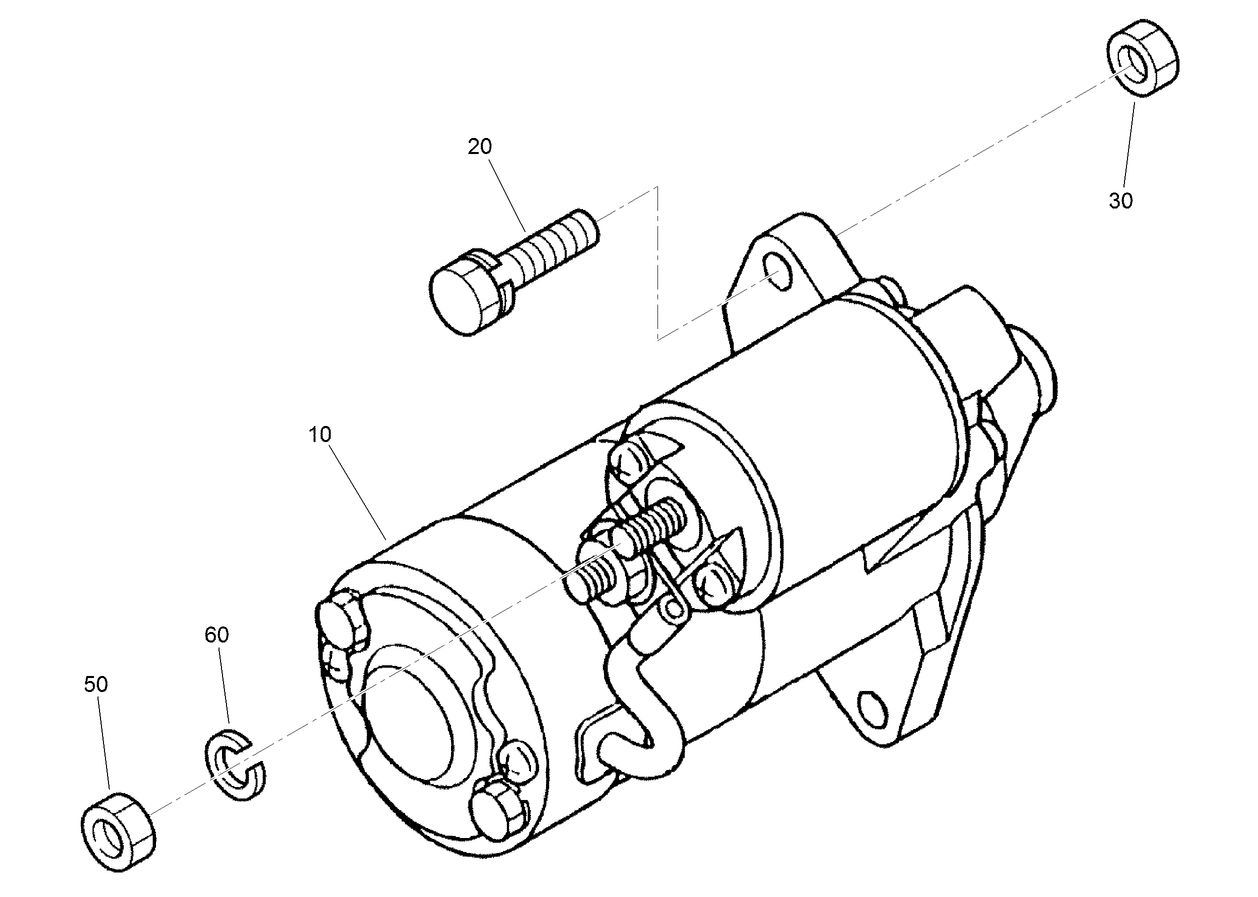 Starter Installation Assembly