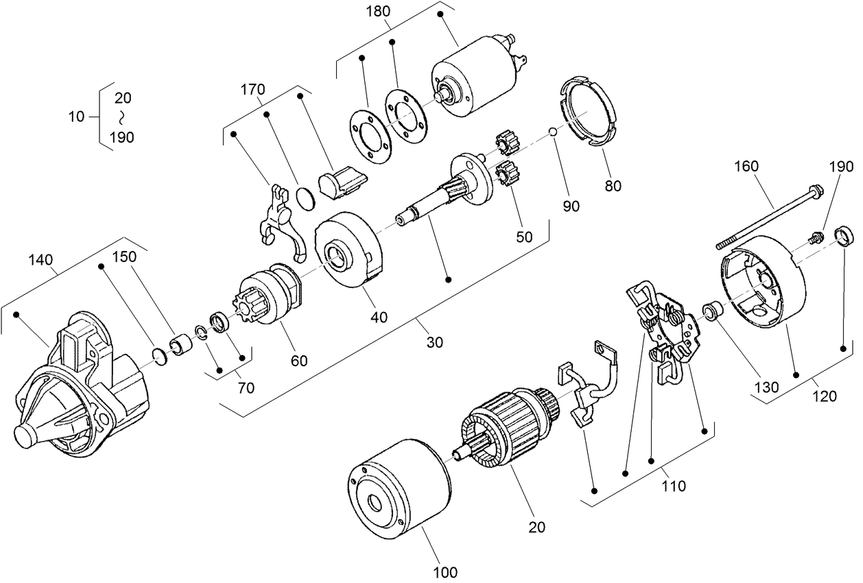 Starter Assembly No. 121-3816