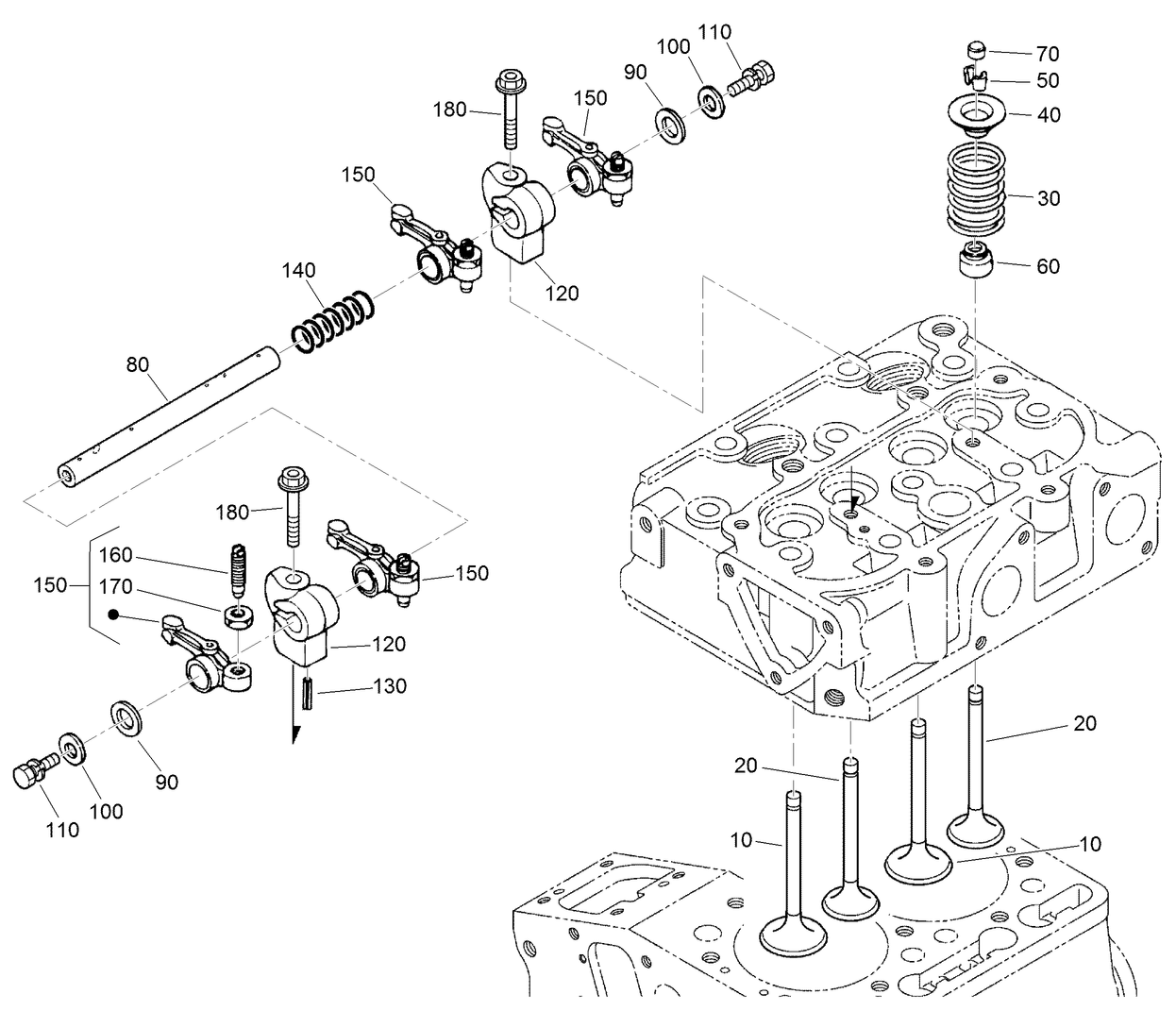 Valve and Rocker Arm Assembly