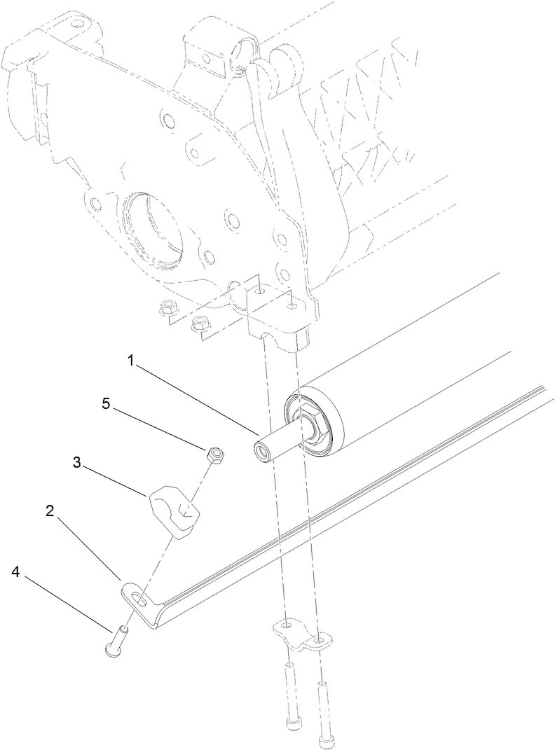 21in Rear Roller Scraper Assembly No. 115-7383