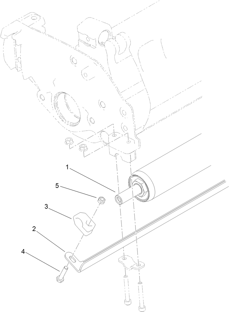 18in Rear Roller Scraper Assembly No. 120-9627