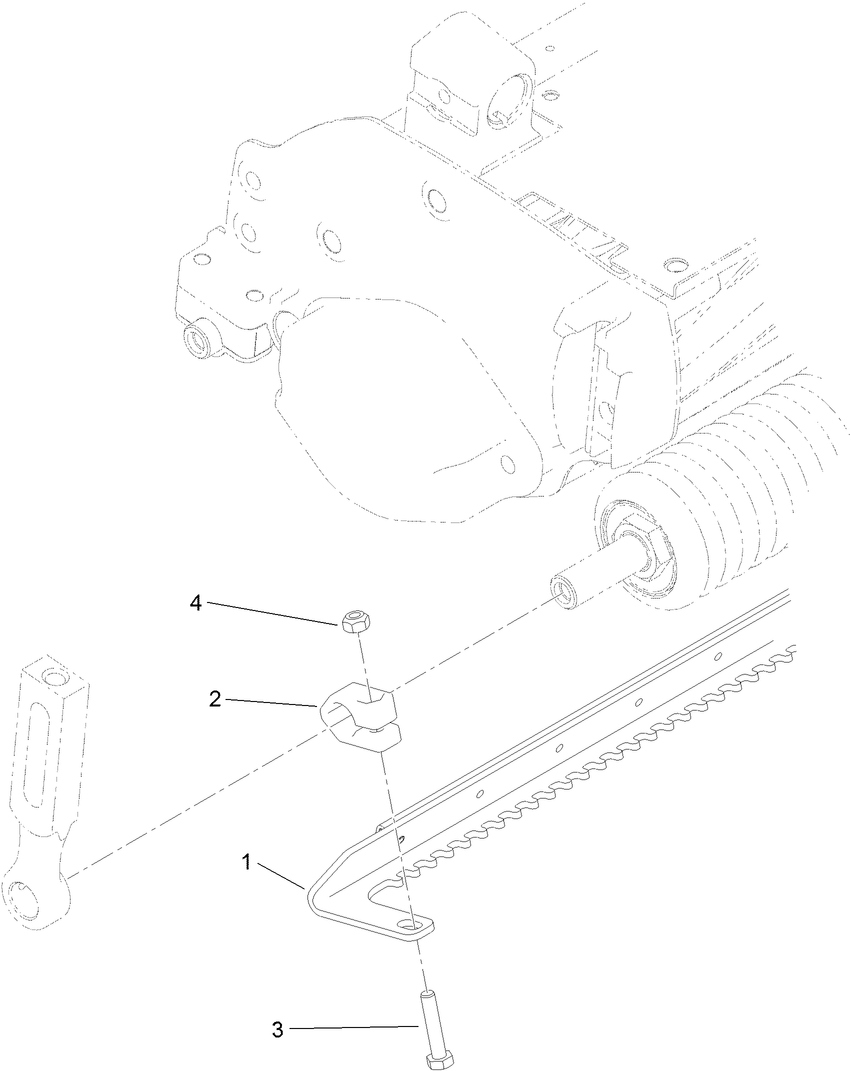 18 Inch Narrow Scraper Comb Assembly No. 120-9624