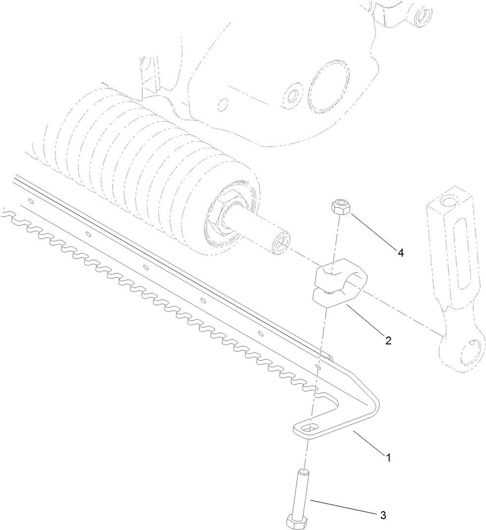 21 Inch Narrow Scraper Comb Assembly No. 115-7380