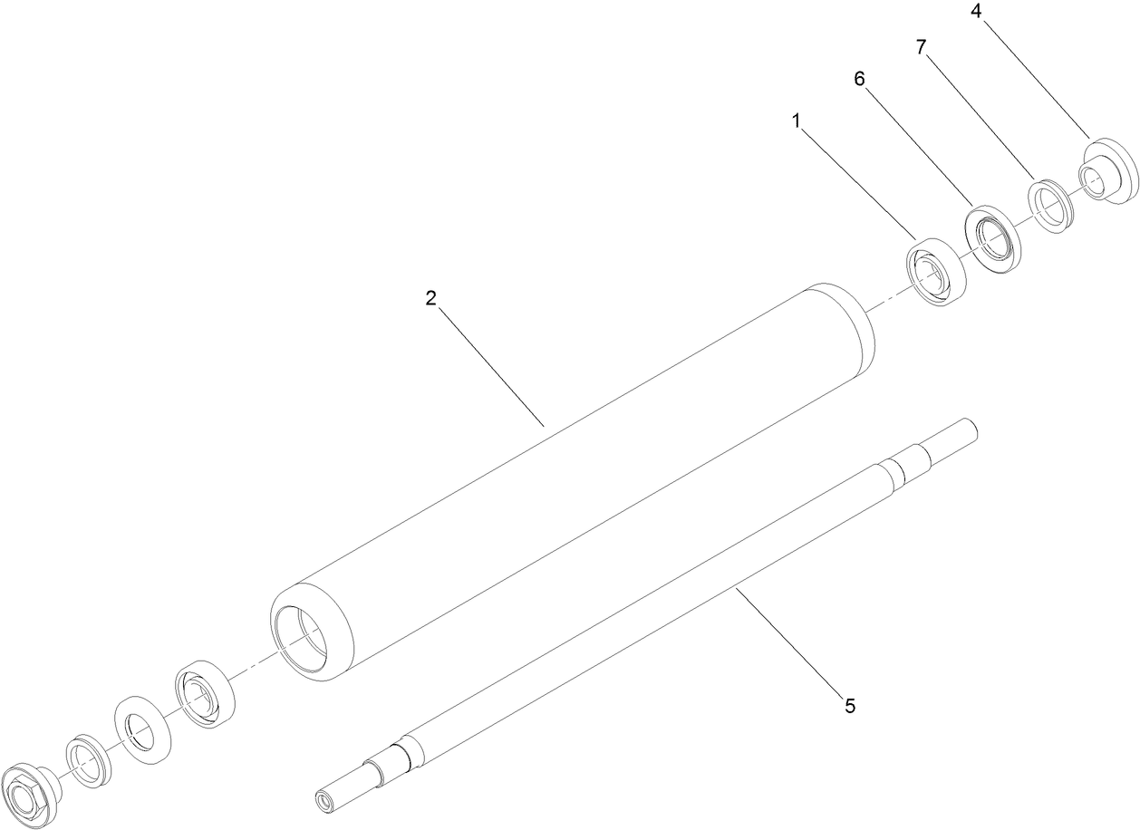 2.5 Inch Diameter Full Roller Assembly No. 120-9611