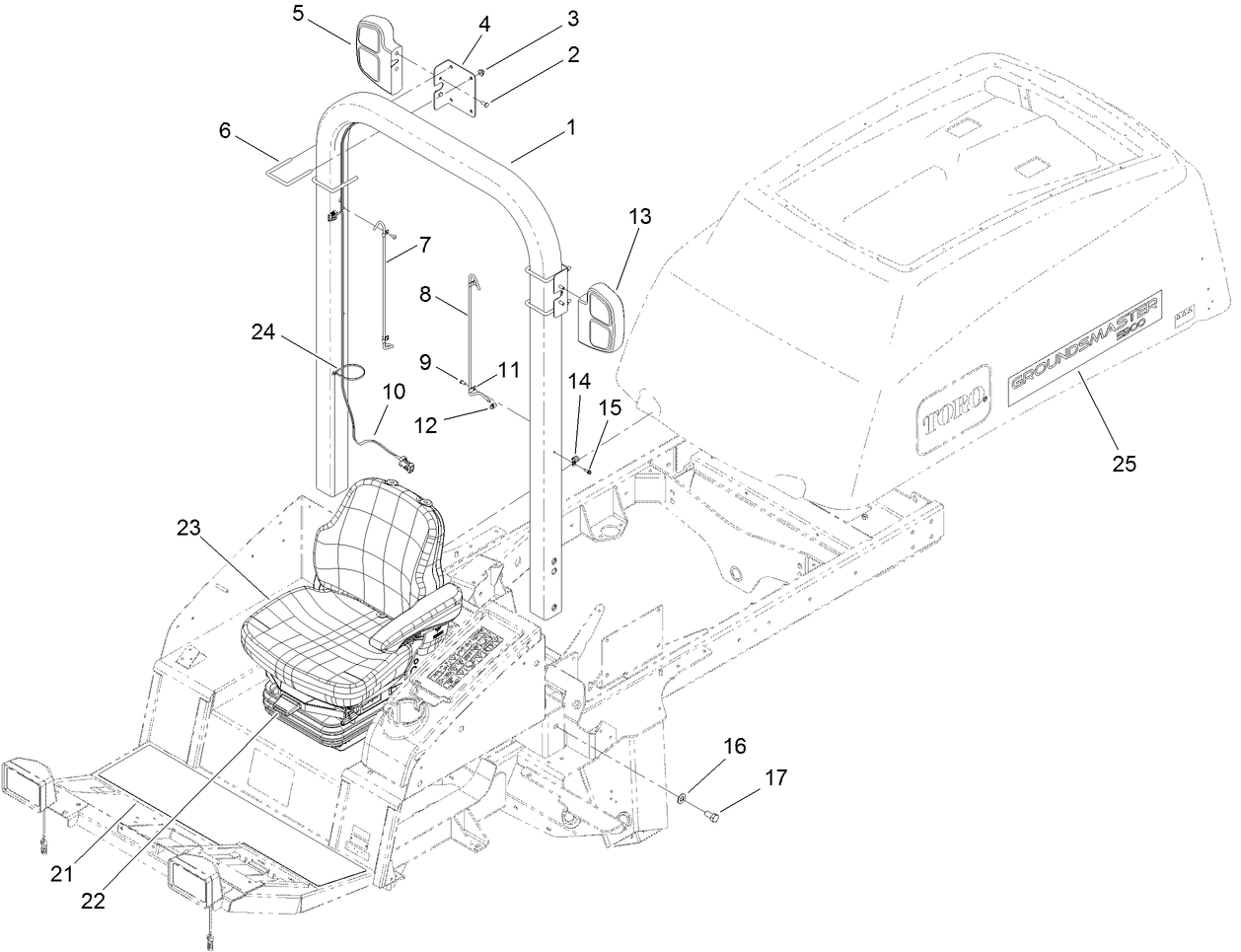 Roll-Over Protection System Assembly