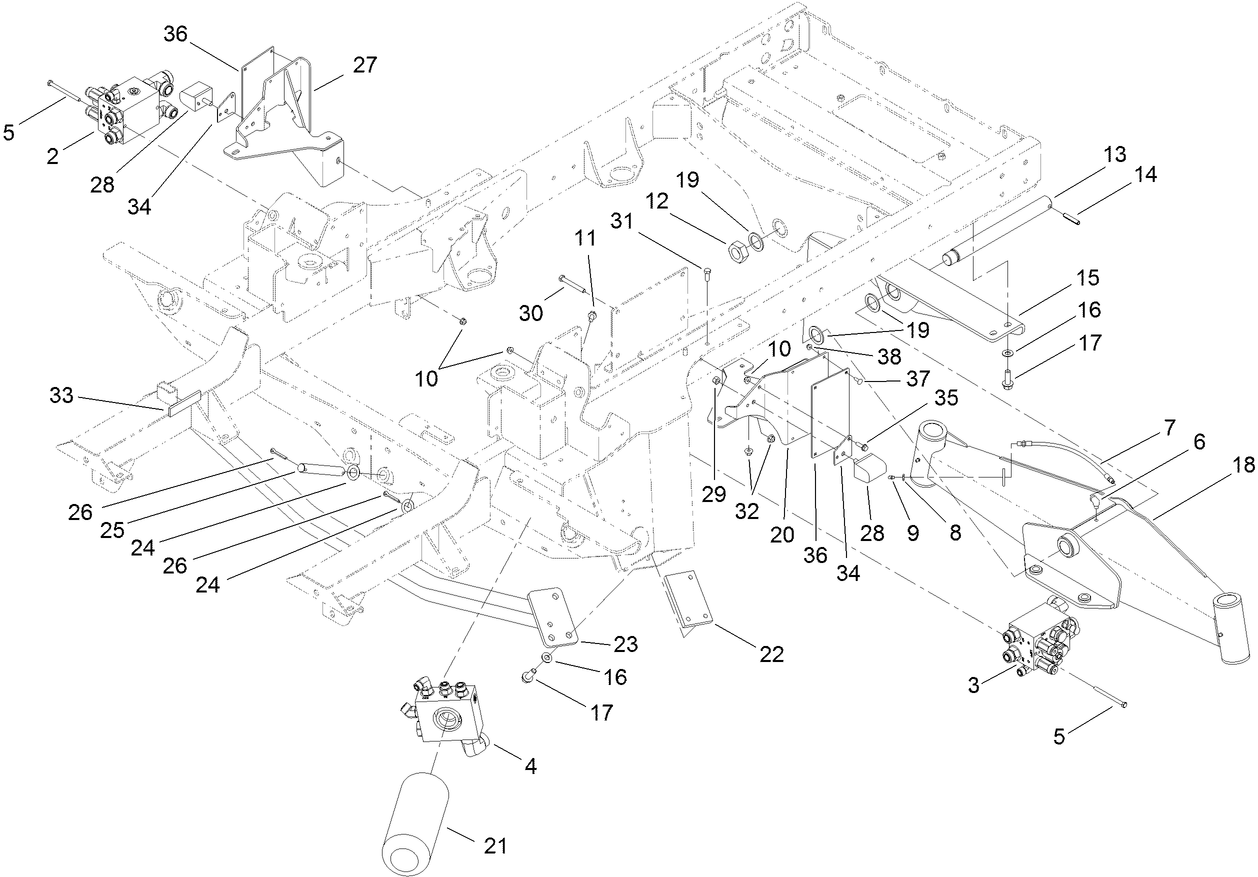 Frame and Rear Axle Assembly