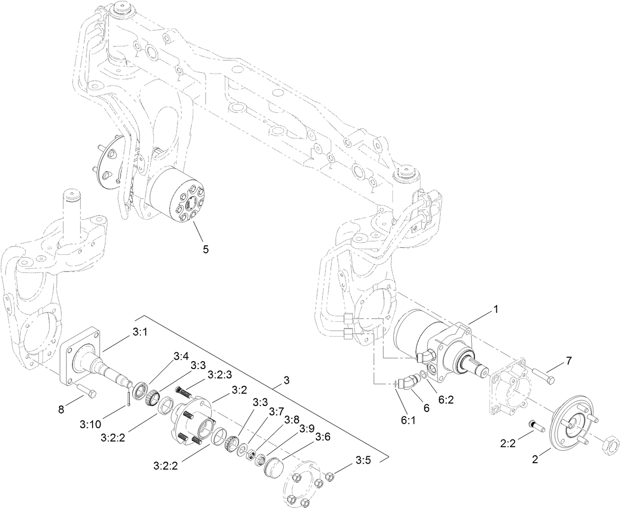Wheel Motor and Spindle Assembly