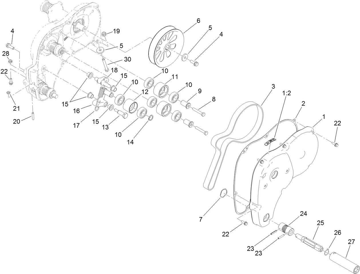 Right Side Transmission Assembly