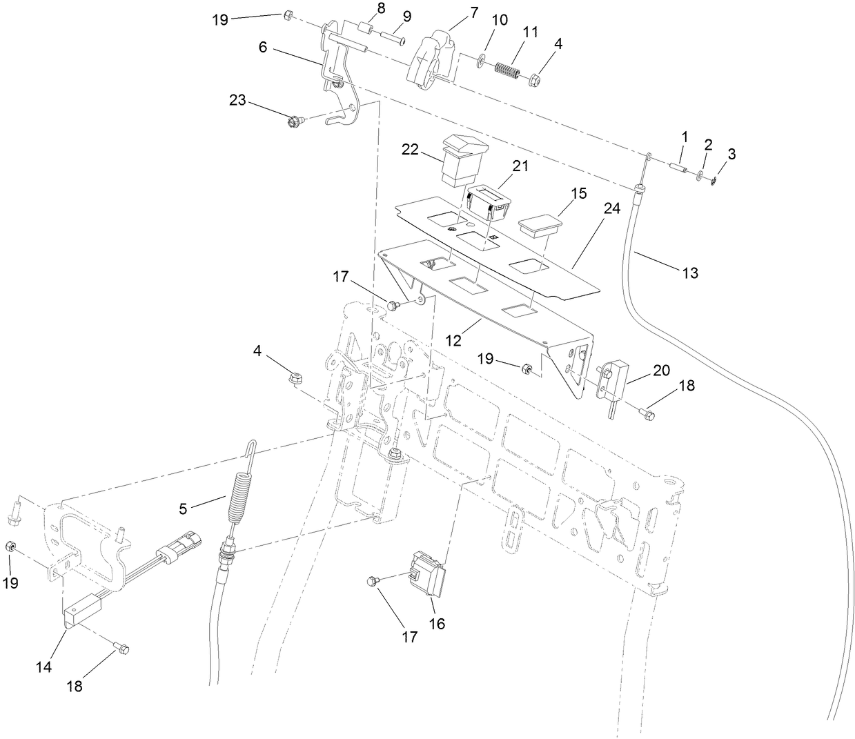 Throttle and Console Assembly