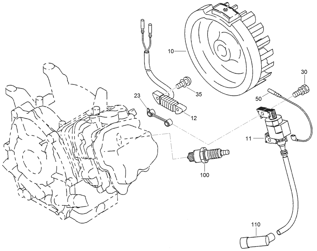 Flywheel and Coil Assembly