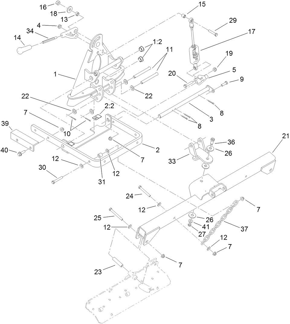 Lift Arm and Hanger Assembly