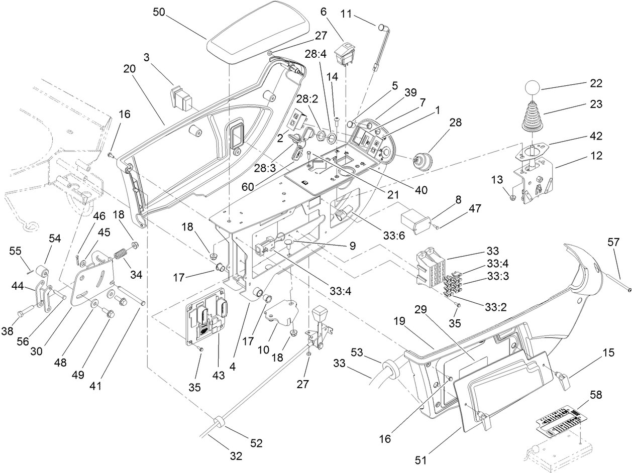 Console and Control Arm Assembly