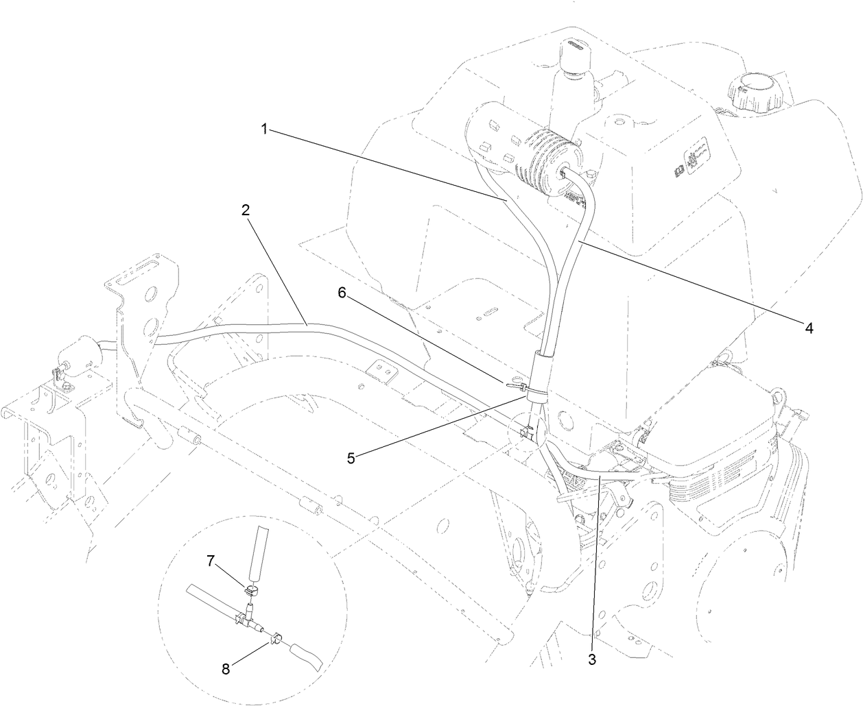 Carbon Canister Hose Routing Assembly