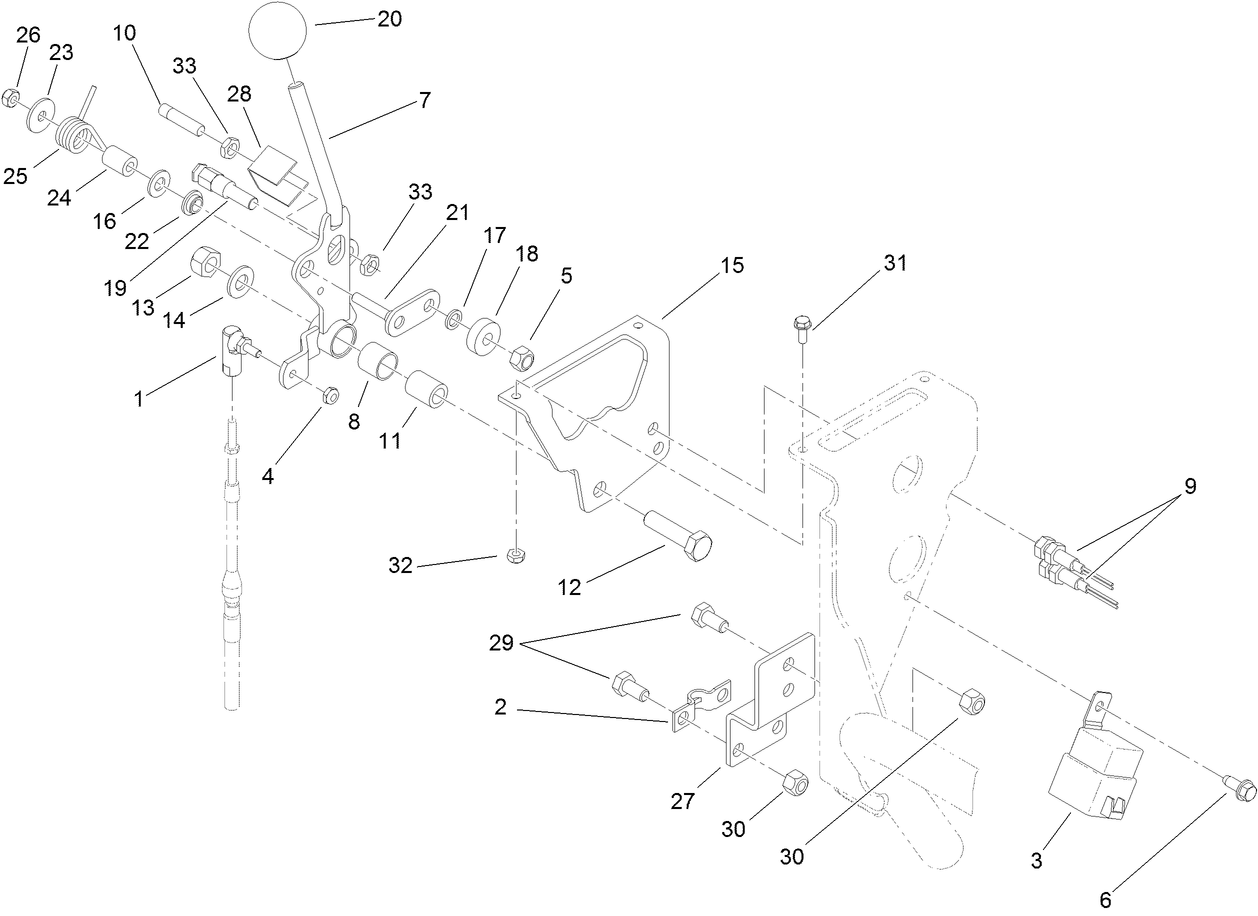 Speed Selector Lever Assembly