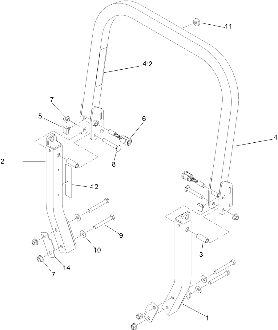 Roll-Over Protection System Assembly No. 116-0232