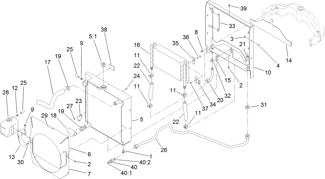 Radiator and Oil Cooler Assembly