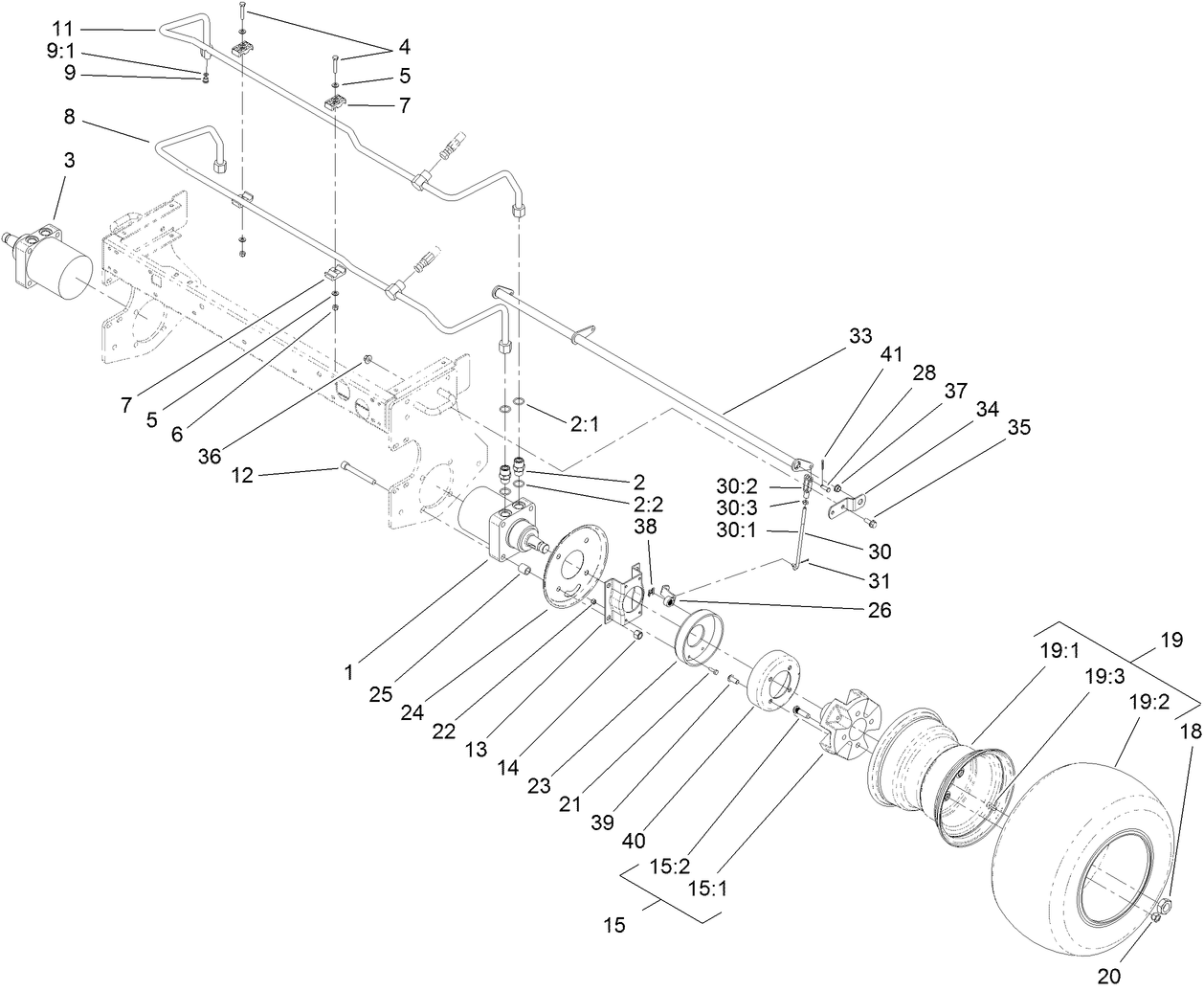 Front Wheel and Brake Assembly